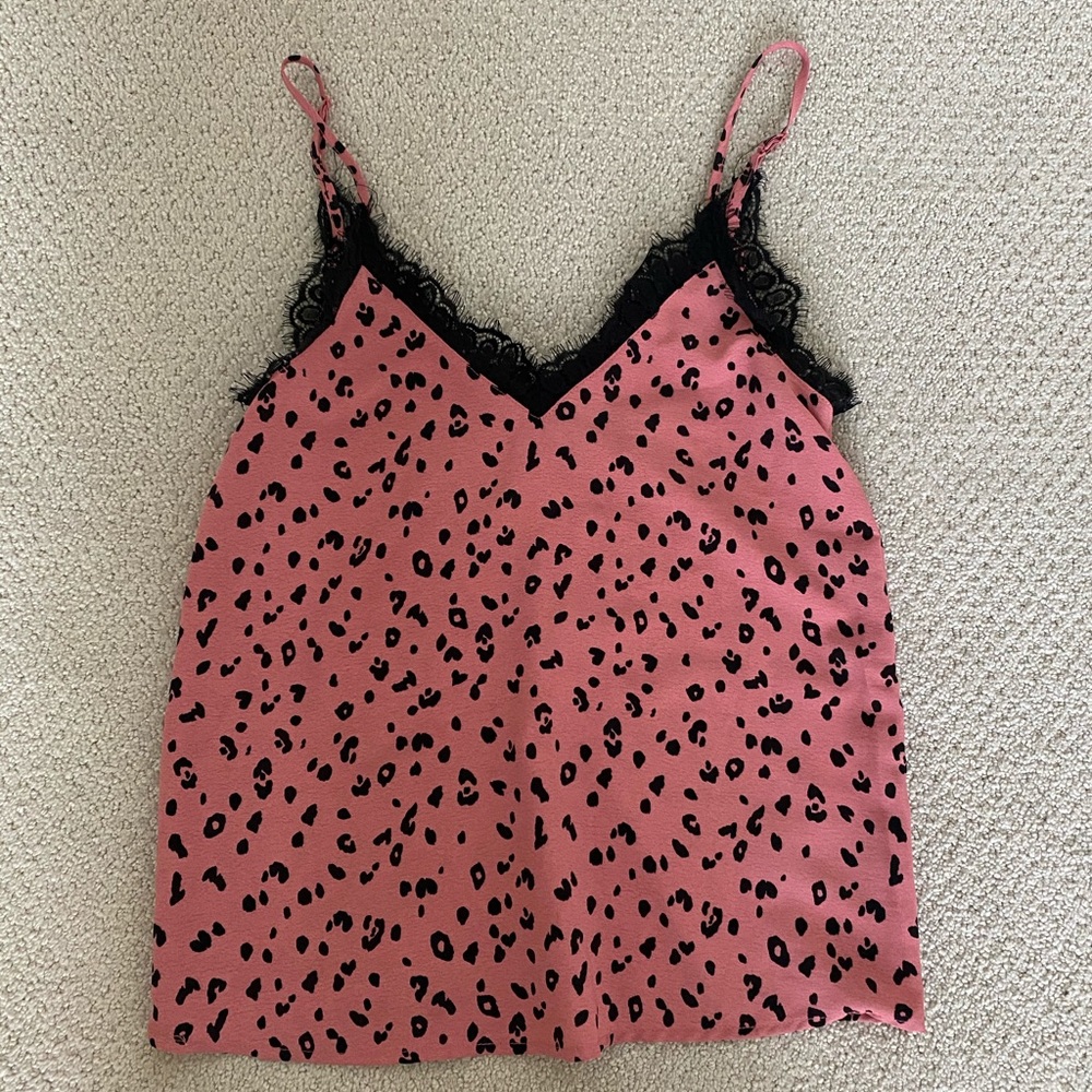 H&M lace trim tank